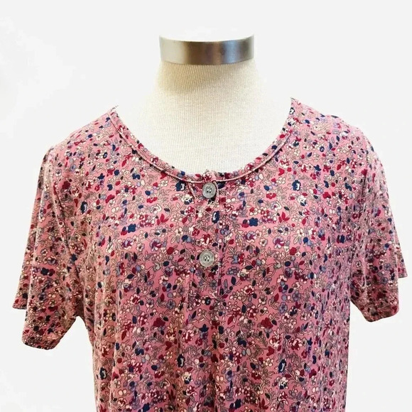 Floral Pink Button-Front Dress - Picture 3 of 10